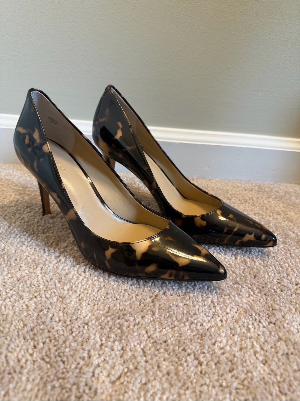 Ann Taylor Tortoiseshell Patent Pointed-Toe Pumps - Women's